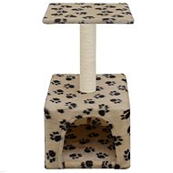 Cat scratching post sisal 55 cm beige with print - Cat Scratcher