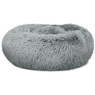 TEXTILOMANIE Plush dog bed 40 cm light grey - Pet Bed