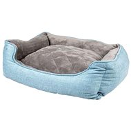 DUVO+ Soft rectangular dog bed black and blue - Pet Bed