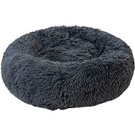 Petproducts Dark grey fluffy bed 58 × 58 × 14 cm - Pet Bed