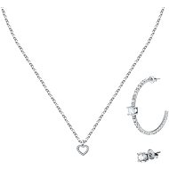 La Petite Story Gift set necklace and two single earrings, steel LPS20ASD05 - Jewellery Gift Set