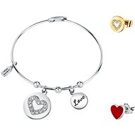 La Petite Story Gift set bracelet and two single earrings, steel LPS20ASD06 - Jewellery Gift Set