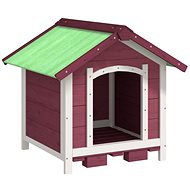 SHUMEE Dog kennel mocha 65 × 65 × 61,5 cm solid pine wood - Dog Kennel