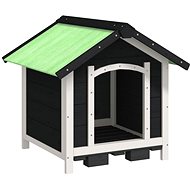 SHUMEE Dog kennel grey 65 × 65 × 61,5 cm solid pine wood - Dog Kennel