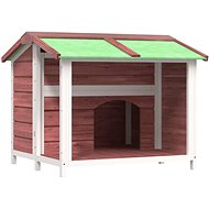 SHUMEE Dog kennel mocha 96 × 87 × 80,5 cm solid pine wood - Dog Kennel