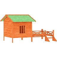 SHUMEE Dog kennel brown 159 × 120 × 88,5 cm solid pine wood - Dog Kennel