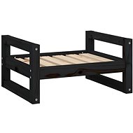 SHUMEE Dog bed black 55,5 × 45,5 × 28 cm solid pine - Pet Bed