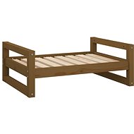 SHUMEE Dog bed honey brown 75,5 × 55,5 × 28 cm solid pine - Pet Bed