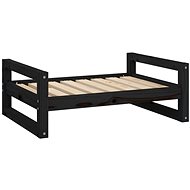 SHUMEE Dog bed black 75,5 × 55,5 × 28 cm solid pine - Pet Bed