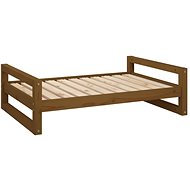 SHUMEE Dog bed honey brown 95,5 × 65,5 × 28 cm solid pine - Pet Bed