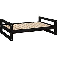 SHUMEE Dog bed black 95,5 × 65,5 × 28 cm solid pine - Pet Bed