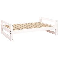 SHUMEE Dog bed white 95,5 × 65,5 × 28 cm solid pine - Pet Bed