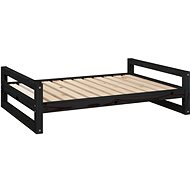 SHUMEE Dog bed black 105,5 × 75,5 × 28 cm solid pine - Pet Bed