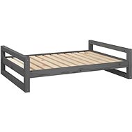 SHUMEE Dog bed grey 105,5 × 75,5 × 28 cm solid pine - Pet Bed