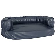 SHUMEE Ergonomic foam dog bed blue 60 × 42 cm artificial leather - Pet Bed