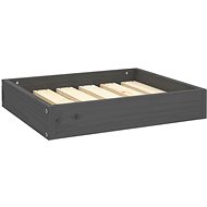 SHUMEE Dog bed grey 51,5 × 44 × 9 cm solid pine - Pet Bed