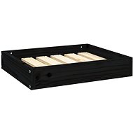 SHUMEE Dog bed black 51,5 × 44 × 9 cm solid pine - Pet Bed