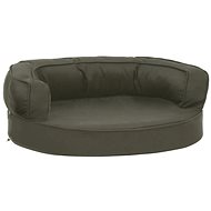 SHUMEE Ergonomic dog bed 60 × 42 cm linen look dark grey - Pet Bed