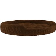 SHUMEE Dog bed brown 90 × 70 × 23 cm plush - Pet Bed