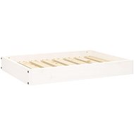 SHUMEE Dog bed white 71,5 × 54 × 9 cm solid pine - Pet Bed