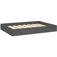 SHUMEE Dog bed grey 71,5 × 54 × 9 cm solid pine - Pet Bed