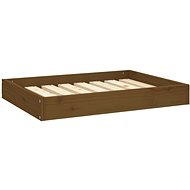SHUMEE Dog bed honey brown 71,5 × 54 × 9 cm solid pine - Pet Bed