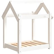 SHUMEE Dog bed white 61 × 50 × 70 cm solid pine - Pet Bed