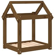SHUMEE Dog bed honey brown 61 × 50 × 70 cm solid pine - Pet Bed