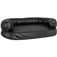 SHUMEE Ergonomic foam dog bed black 75 × 53 cm artificial leather - Pet Bed