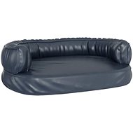 SHUMEE Ergonomic foam dog bed blue 75 × 53 cm artificial leather - Pet Bed