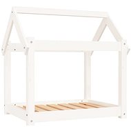 SHUMEE Dog bed white 71 × 55 × 70 cm solid pine - Pet Bed