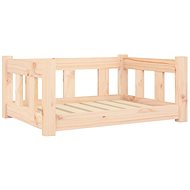 SHUMEE Dog bed 65,5 × 50,5 × 28 cm solid pine wood - Pet Bed