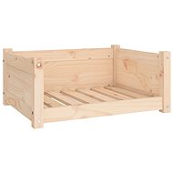 SHUMEE Dog bed 65,5 × 50,5 × 28 cm solid pine - Pet Bed