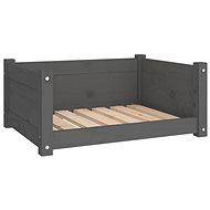 SHUMEE Dog bed grey 65,5 × 50,5 × 28 cm solid pine - Pet Bed