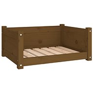 SHUMEE Dog bed honey brown 65,5 × 50,5 × 28 cm solid pine - Pet Bed