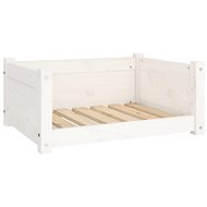 SHUMEE Dog bed white 65,5 × 50,5 × 28 cm solid pine - Pet Bed