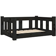 SHUMEE Dog bed black 65,5 × 50,5 × 28 cm pine - Pet Bed