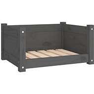 SHUMEE Dog bed grey 55,5 × 45,5 × 28 cm solid pine - Pet Bed
