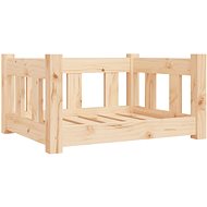 SHUMEE Dog bed 55,5 × 45,5 × 28 cm solid pine wood - Pet Bed