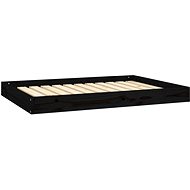 SHUMEE Dog bed black 101,5 × 74 × 9 cm solid pine - Pet Bed
