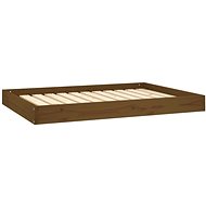 SHUMEE Dog bed honey brown 101,5 × 74 × 9 cm solid pine - Pet Bed