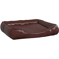 SHUMEE Dog bed brown 105 × 80 × 25 cm artificial leather - Pet Bed