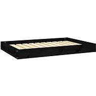SHUMEE Dog bed black 91,5 × 64 × 9 cm solid pine - Pet Bed