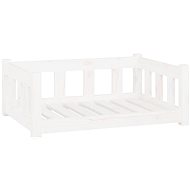 SHUMEE Dog bed white 75,5 × 55,5 × 28 cm pine - Pet Bed
