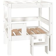 SHUMEE Dog bed white 55,5 × 53,5 × 60 cm solid pine - Pet Bed