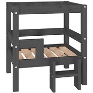 SHUMEE Dog bed grey 55,5 × 53,5 × 60 cm solid pine - Pet Bed