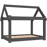 SHUMEE Dog bed grey 81 × 60 × 70 cm solid pine - Pet Bed