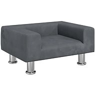 SHUMEE Dog bed dark grey 50 × 40 × 26,5 cm velvet - Pet Bed