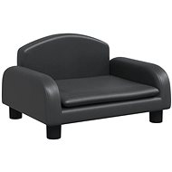 SHUMEE Dog bed black 50 × 40 × 30 cm artificial leather - Pet Bed