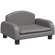 SHUMEE Dog bed grey 50 × 40 × 30 cm artificial leather - Pet Bed